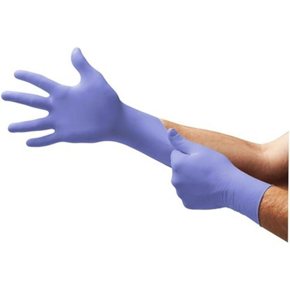 Microflex SU-690 Nitrile Disposable Powder-Free Gloves - Ideal for Automotive Repair & Household Tasks & DIY Jobs, Machinery, Cooking & Industrial Usage - Small - 100 Gloves - Violet - Pack of 4