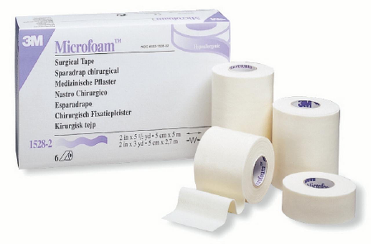 Microfoam Surgical Tape  2''x51/2yd - 6 Count