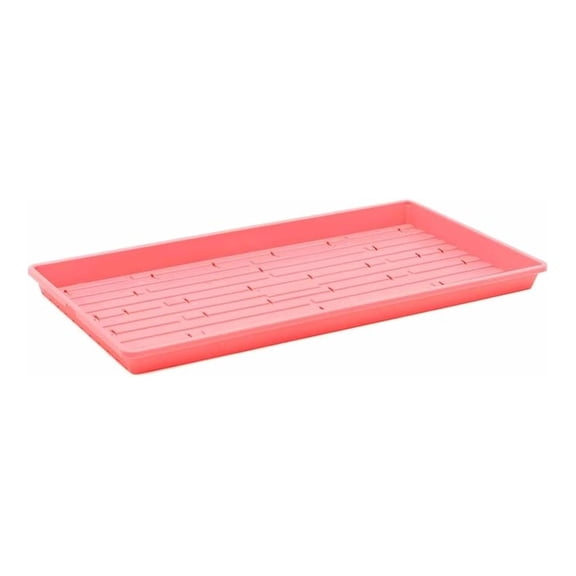 Microgreen 1020 Trays, Pink 10 Pack, Extra Strength with Holes Shallow Seed Plant Tray Grow Microgreens Wheatgrass Fodder Sprouting