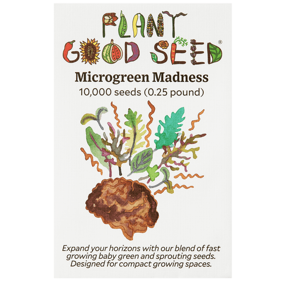 Plant Good Seed Microgreen Madness Seeds for Planting: 10,000 Count, Fast Growing for Baby Greens