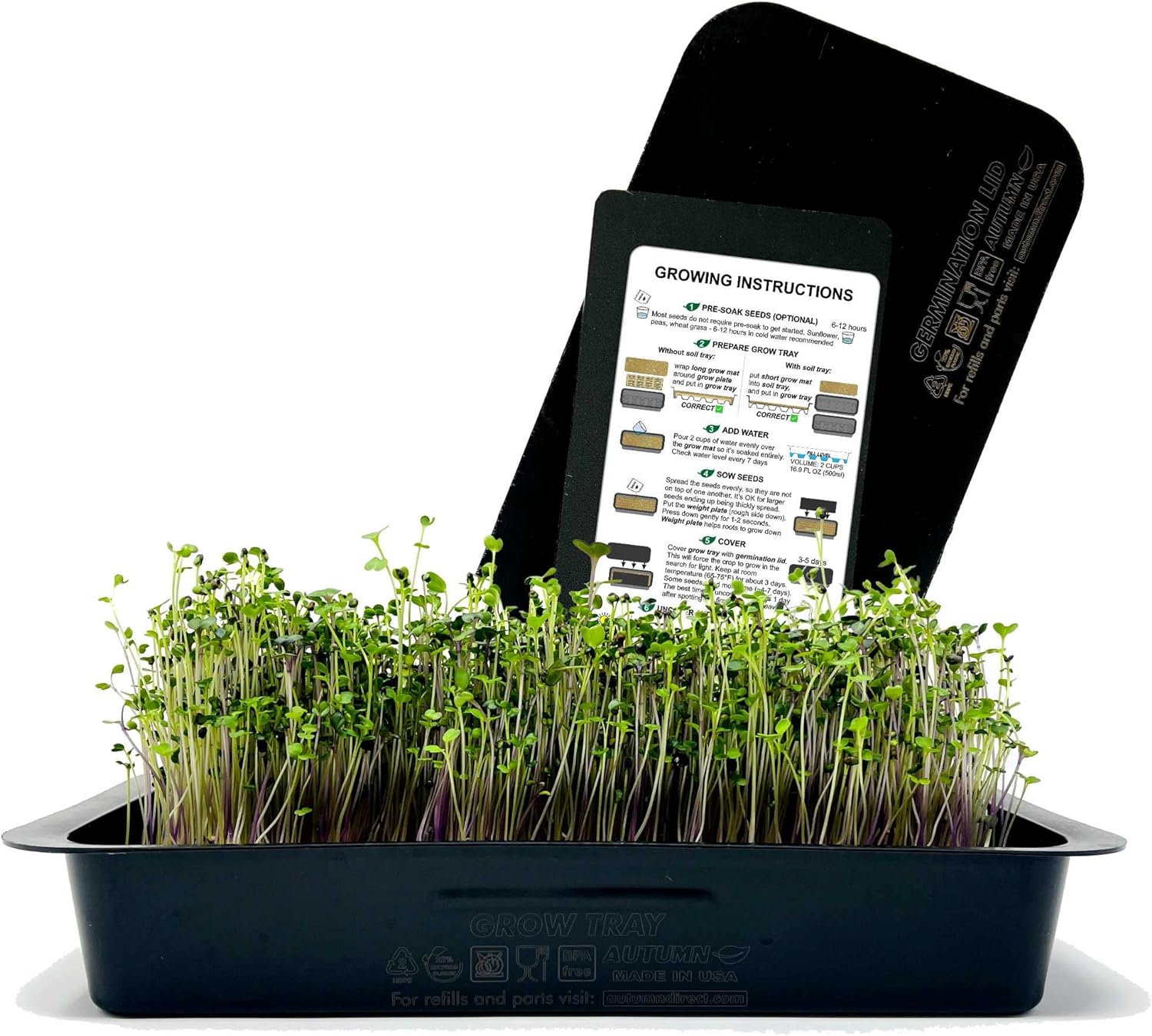 Microgreens Grow Kit, SelfWatering Microgreens Growing Kit Sprouts