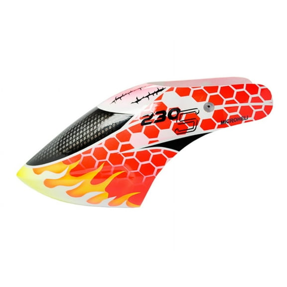 Microheli Airbrush Fiberglass Solar Flare Canopy - BLADE 230S / V2 / Smart