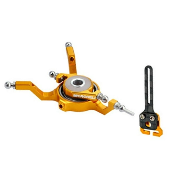 Microheli Aluminum Swashplate w/ Anti-Rotation Guide (GOLD) - BLADE NANO CPX/CPS/S2/S3