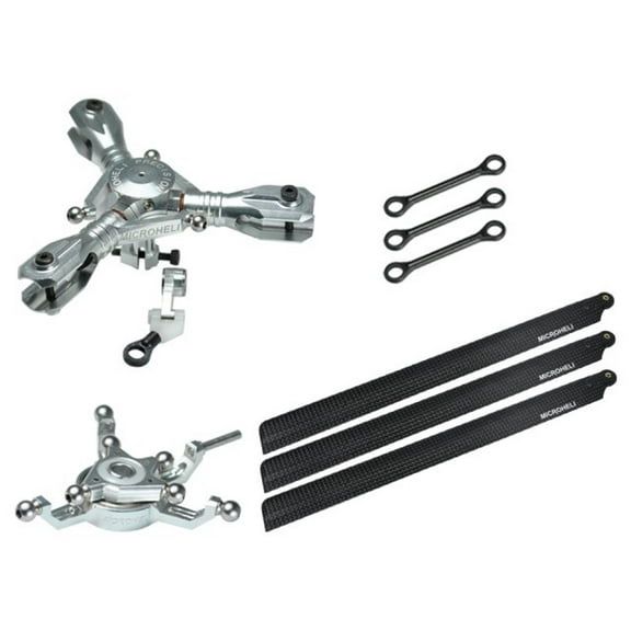 Microheli CNC Triple Carbon Fiber Blades Conversion set - BLADE 230S / V2 / Smart