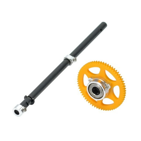 Microheli Carbon Main Shaft/Molded Main Gear/Auto-Rotation Hub Set - BLADE MCPX BL2