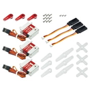 Microheli Precision HV Micro Servo Full Metal Gear Set w/ Converter Cables - BLADE 230S Smart