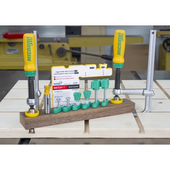 Micro Jig MATCHFIT Dovetail Clamp PRO for Wood Dovetail Tracks and Grooves