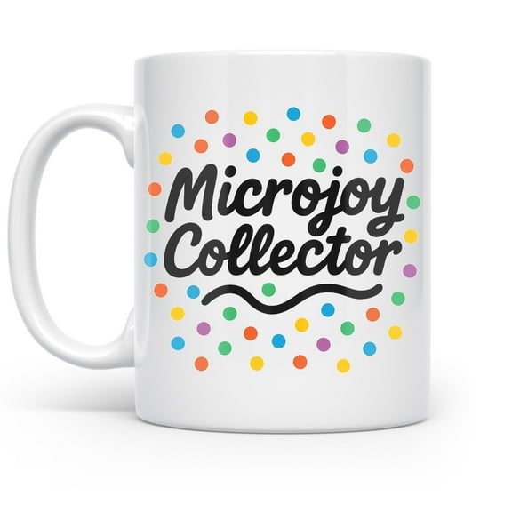 Microjoy 11 oz Coffee Mug - Dishwasher Safe White Ceramic Gift