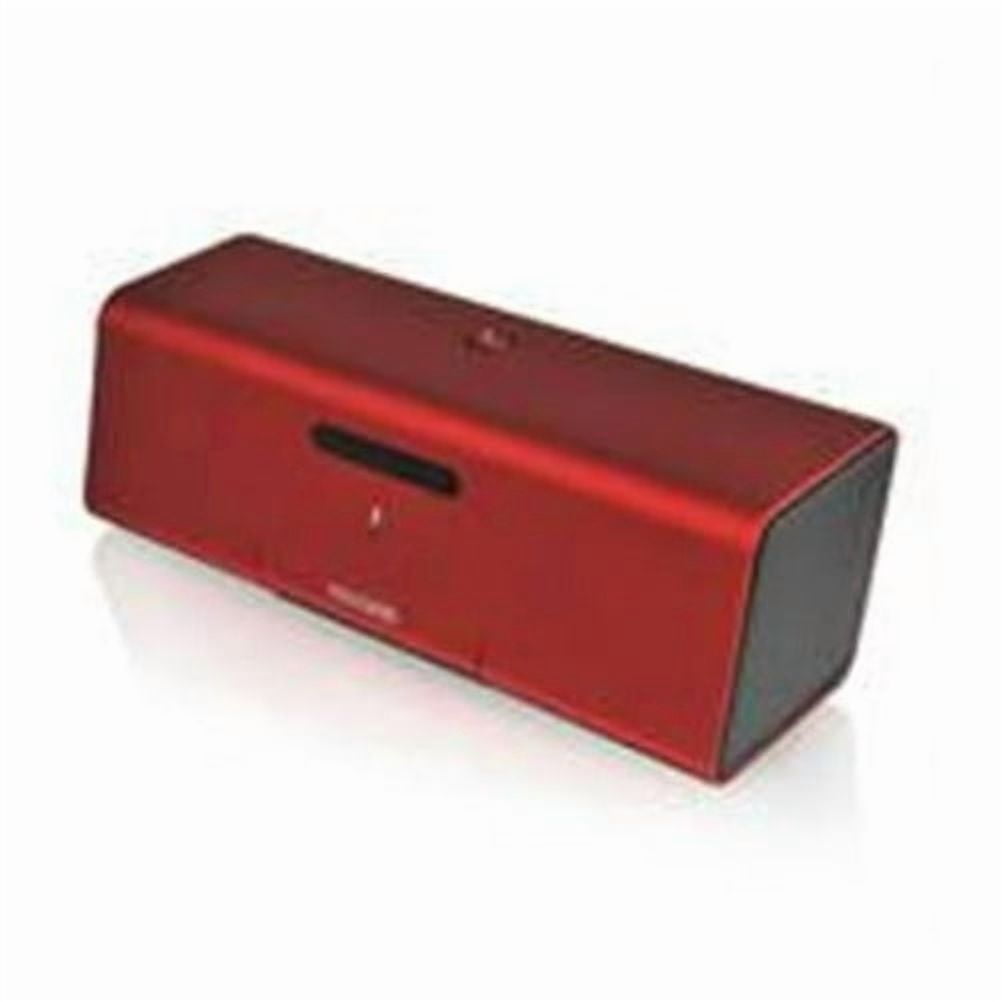 Microlab MD212 Wireless Bluetooth Portable Stereo Speaker w/ Microphone & Rechargeable Battery & Retractable Tray (Red)
