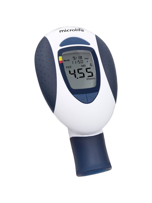 Digital Peak Flow Meter PEF / FEV1 / Early Asthma Attack Detection
