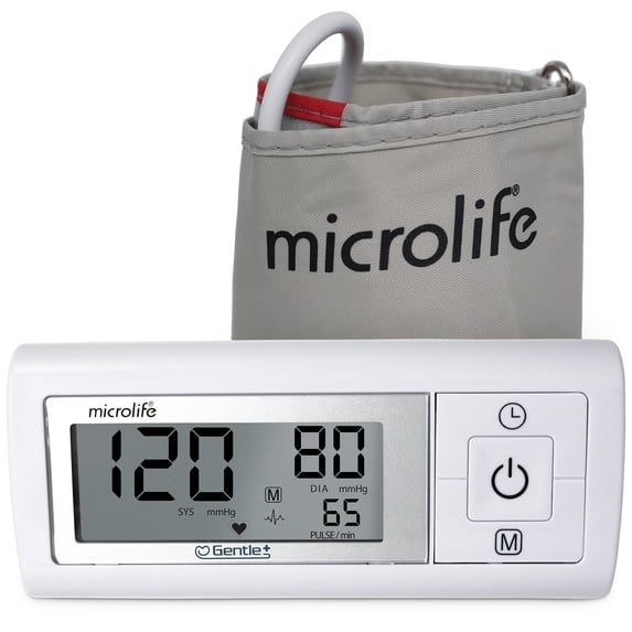 Microlife Series 200 Digital Blood Pressure Monitor, Wide-Range Upper Arm Cuff, Stores 30 Readings