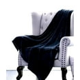 thumbnail image 1 of SAMIMPORT-2011 Microlight Plush Solid Fleece Throw, Obsidian, 50” x 60”, 1 of 1