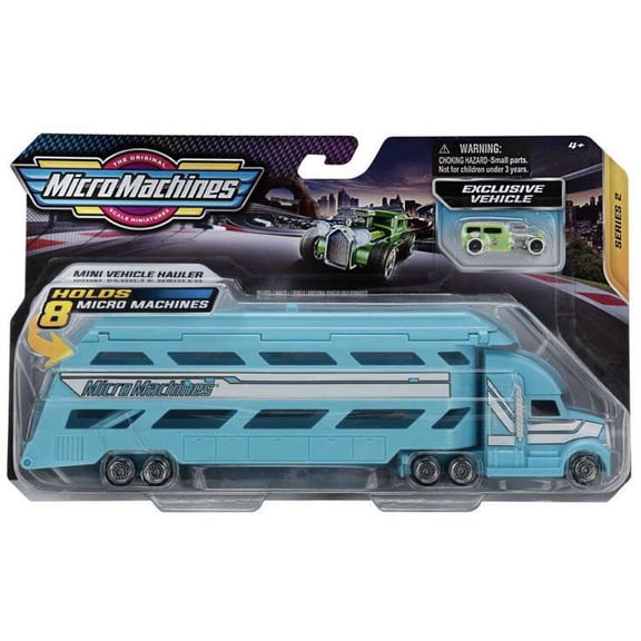 Micromachines Mini Vehicle Hauler - Blue