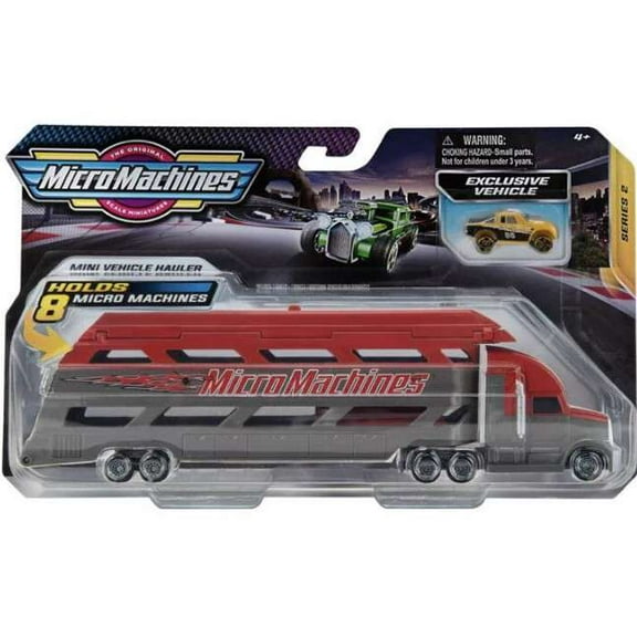 Micromachines Mini Vehicle Hauler - Red