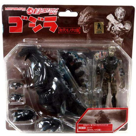 Microman Godzilla Figure (First Monochrome Version)