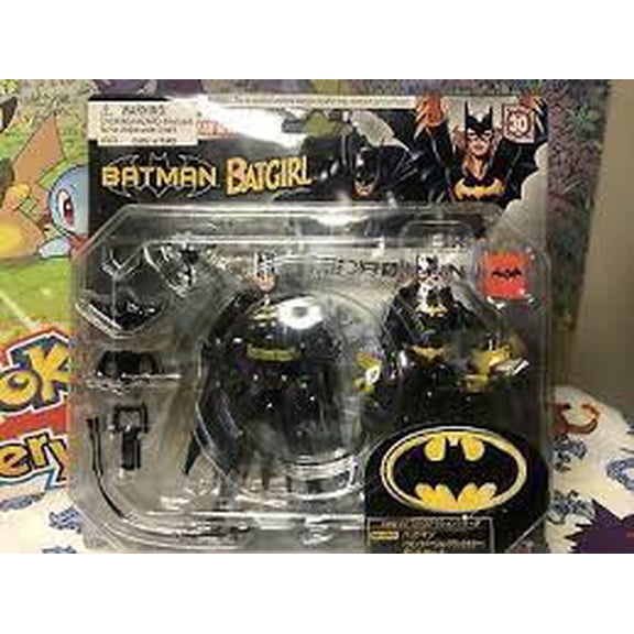 Microman Micro Action Series Batman & Batgirl 4 inch Action Figure 2-Pack