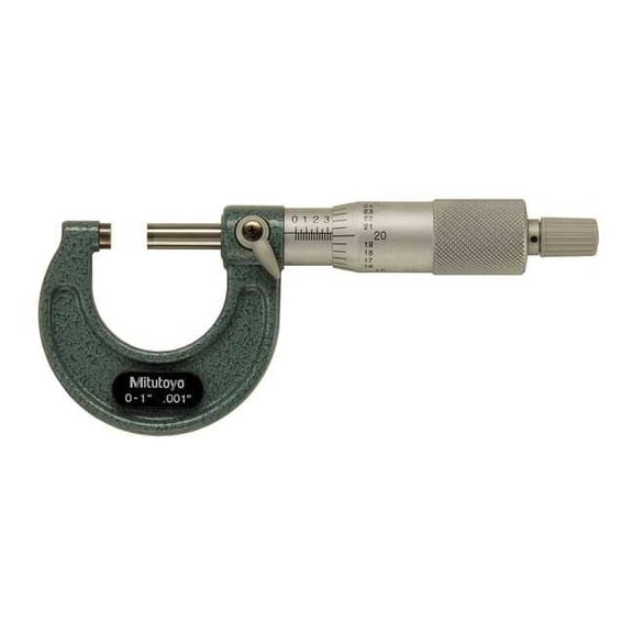Mitutoyo Micrometer,0 to 1",0.001",Enamel 103-177