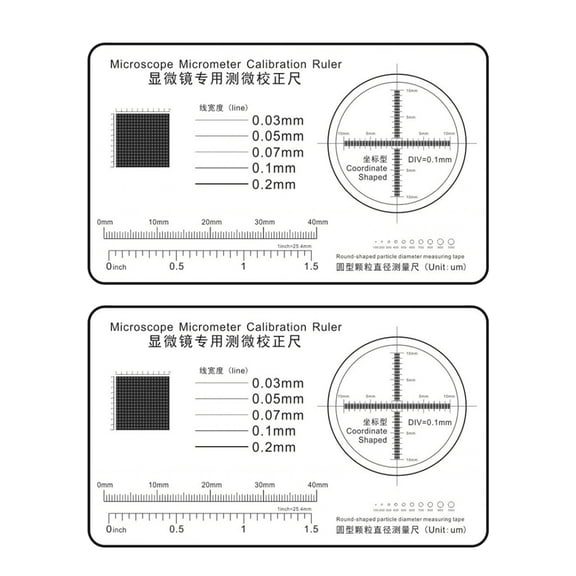 Micrometer Scale with 0.1mm Increment for Clear Viewing Under Microscope Micrometer for Researcher