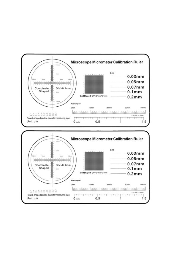 Micrometer Scale with 0.1mm Increment for Clear Viewing Under Microscope Micrometer for Researcher