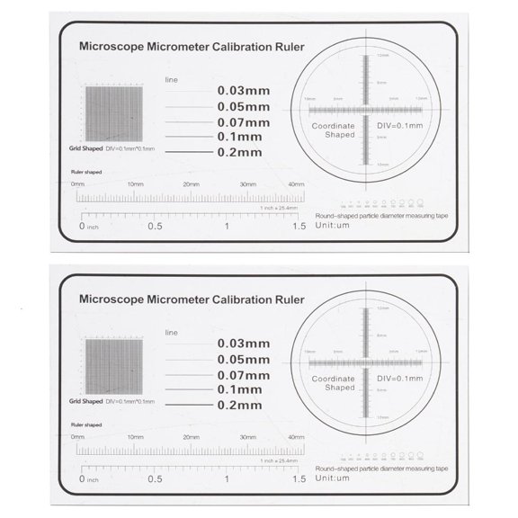 Micrometer Scale with 0.1mm Increment for Clear Viewing Under Microscope Micrometer for Researcher