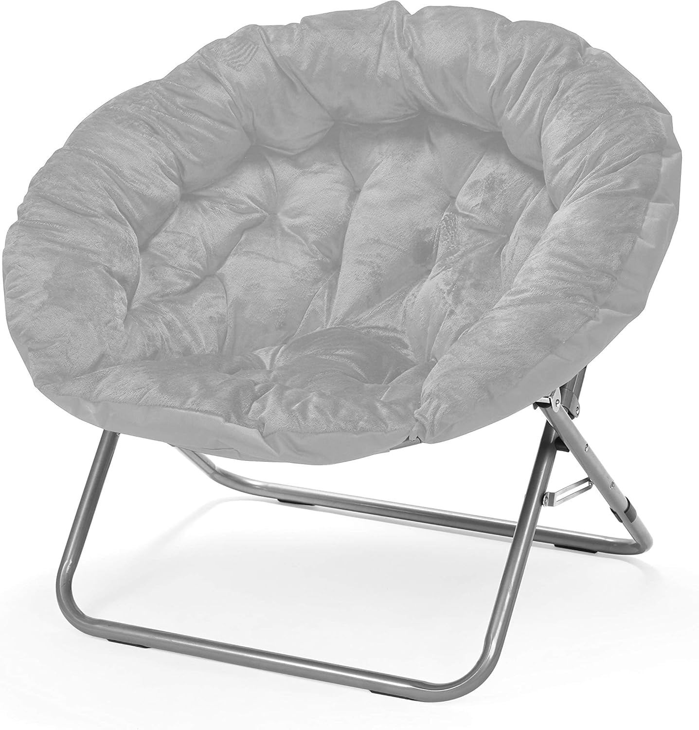 Micromink Oversized Moon Chair, Metal, Grey