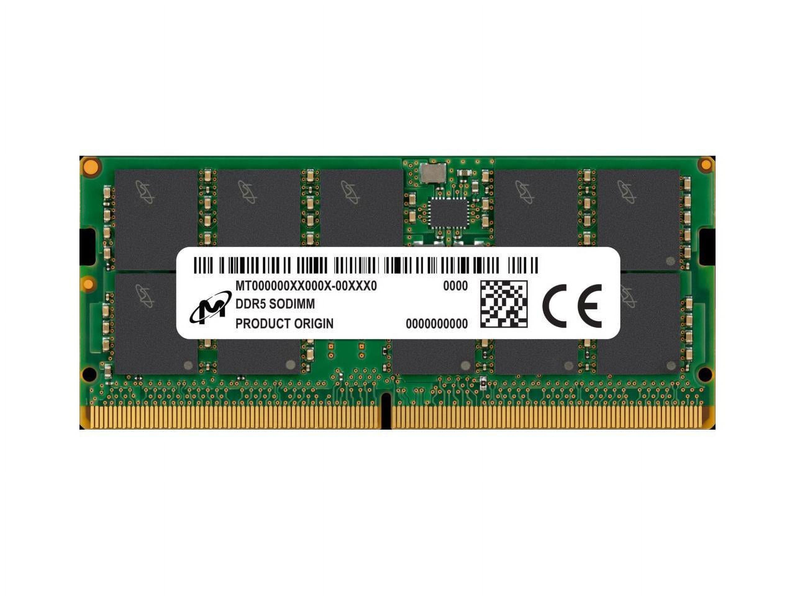 RAM : Crucial SO-DIMM DDR5 16 Go 4800 MHz CL40 1Rx8