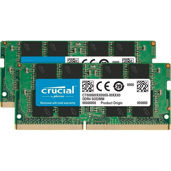Micron 32GB (2 x 16GB) DDR4 2666MHz SODIMM Memory Upgrade Kit Compatible with 27 inch iMac (iMac19,1 iMac20,1 iMac20,2)