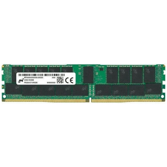 Micron 32GB DDR4 3200 (PC4-25600) 1Rx4 CL22 1.2V RDIMM Server Memory Module - MTA18ASF4G72PZ-3G2E1