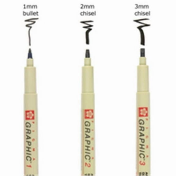 Micron 36618 1mm Pigma Graphic Pens, Red