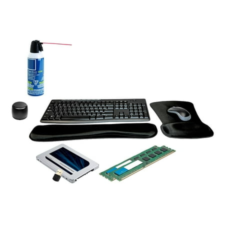 Micron 500GB SSD Storage Upgrade for Dell OptiPlex 3010 Desktop, SFF, MT – Modernize & Speed Up PC Setup Bundle with Faster 8GB Memory, Micro Speaker, MK270 Wireless Keyboard & Mouse, & Gel Mouse Pads