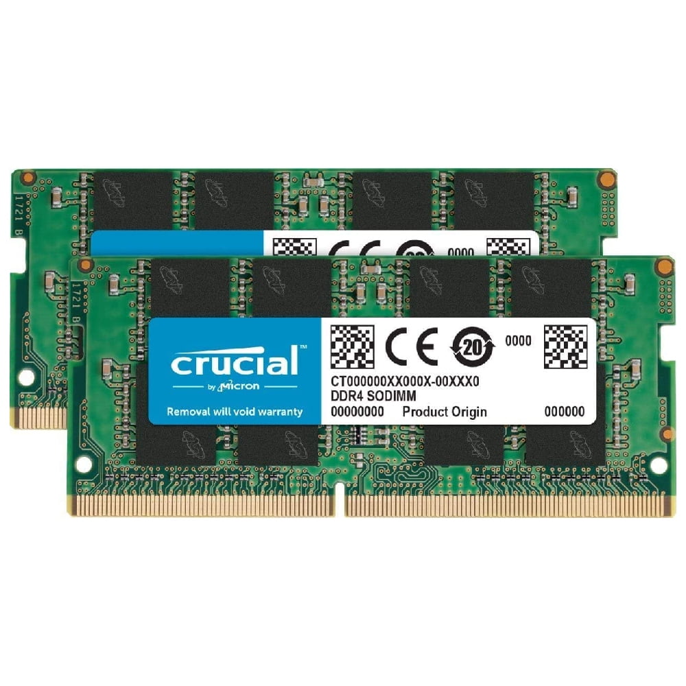 Micron 64GB (2 x 32GB) DDR4 2666MHz SODIMM Memory Upgrade Kit Compatible with 27 inch iMac (iMac19,1 iMac20,1 iMac20,2)