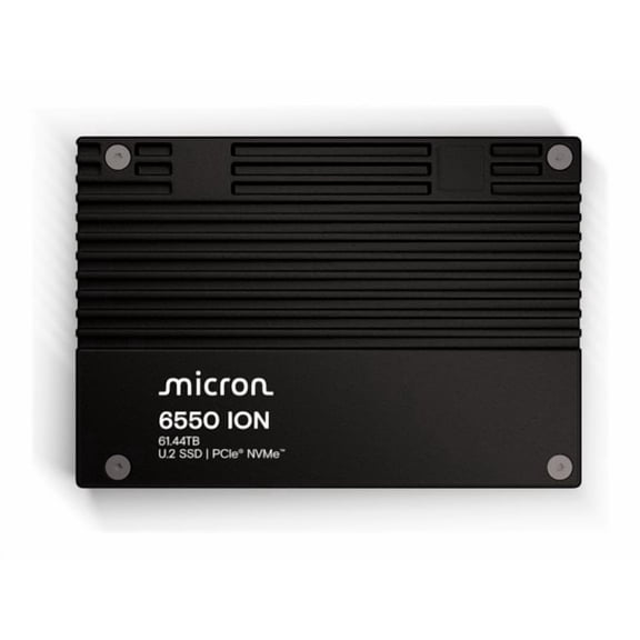 Micron 6550 ION 61.44 TB Solid State Drive, 2.5" Internal, U.2 (PCI Express NVMe 5.0 x4), TAA Compliant