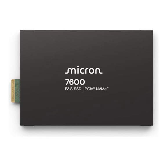 Micron 7600 PRO - SSD - Read Intensive - encrypted - 7.68 TB - internal - E3.S - PCI Express 5.0 x4 (NVMe) - FIPS 140-3 Level 2 - TCG Opal Encryption
