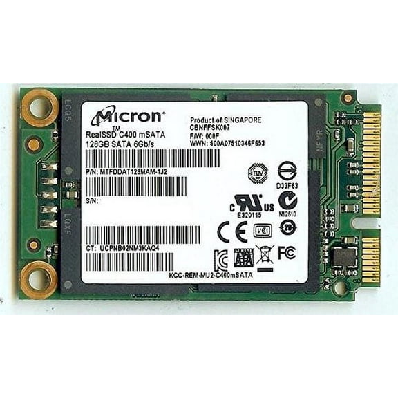 Micron C400 mSATA NAND Flash Solid State Drive SSD MTFDDAT128MAM-1J2