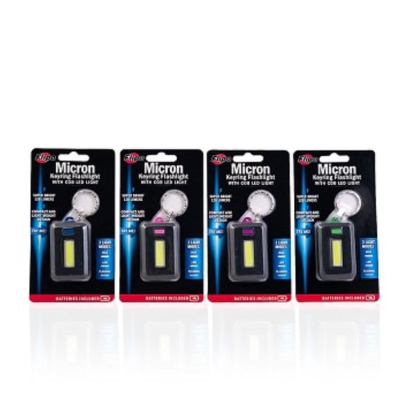 Micron Keyring Flashlight With COB LED Light Blue