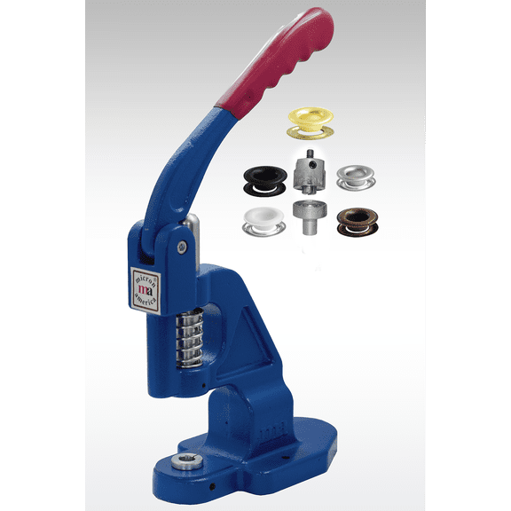 Micron TEP-1 Fastener Attaching Machine, #3 Self-Piercing Dies With #3 Self-Piercing Grommets and Washers (500 pcs of each)