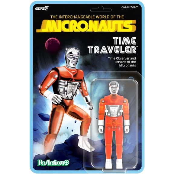 Micronauts - ReAction+ Wv4 - Time Traveler (Translucent Orange)