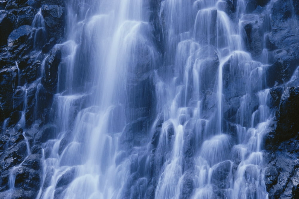 Micronesia Caroline Islands Pohnpei Madolenihmw District Close-Up Of Kepirohi Waterfall Rushing Whitewater Canvas Art - Greg Vaughn Design Pics (38 x 24)