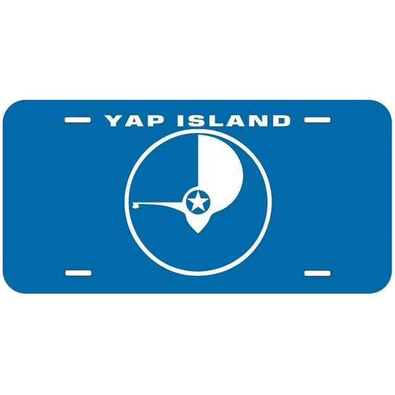 Micronesia Yap Island Flag Novelty Car Auto License Plate