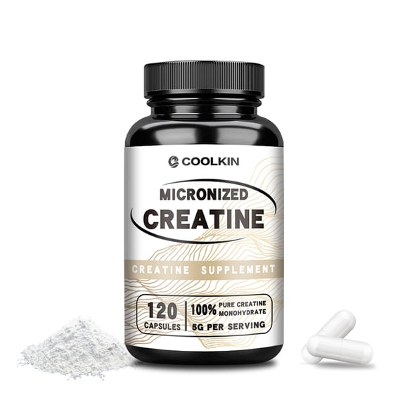 Micronized Creatine Capsules - Muscle Building Support, Improve Performance & Strength - 120 Capsules