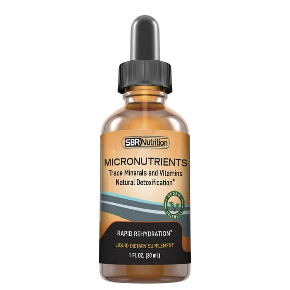 Micronutrients Liquid Drops | Electrolyte Concentrate, Rapid Rehydration | Fulvic & Humic Acid | for Energy, Low-Carb Keto, Vegan, Paleo Diet, Leg Cramp | Magnesium Sodium Potassium Zinc