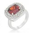 thumbnail image 1 of Micropave Bridal Cocktail Ring - Red - Size 6, 1 of 2