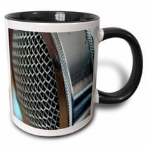 3drose, Microphone 2, 11oz Two-tone Black Mug
