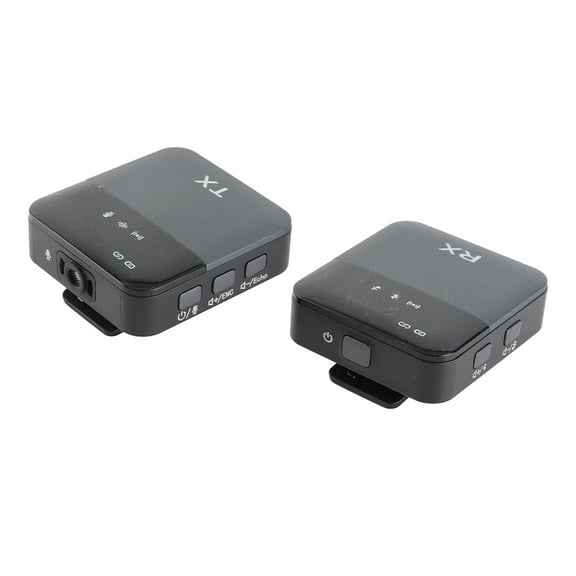 Microphone 2.4G Wireless Microphone Set Intelligent Noise Reduction Omnidirectional Condenser Clip On Microphone For Vlog Video Recording Interviews