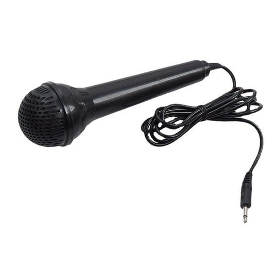 Microphone 3.5mm Jack Handheld Black Mic for Electronic Piano PC Laptop Children