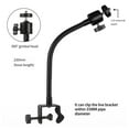 Microphone Arms Adjustable Clamp Mic Stand Gooseneck For Smartphone