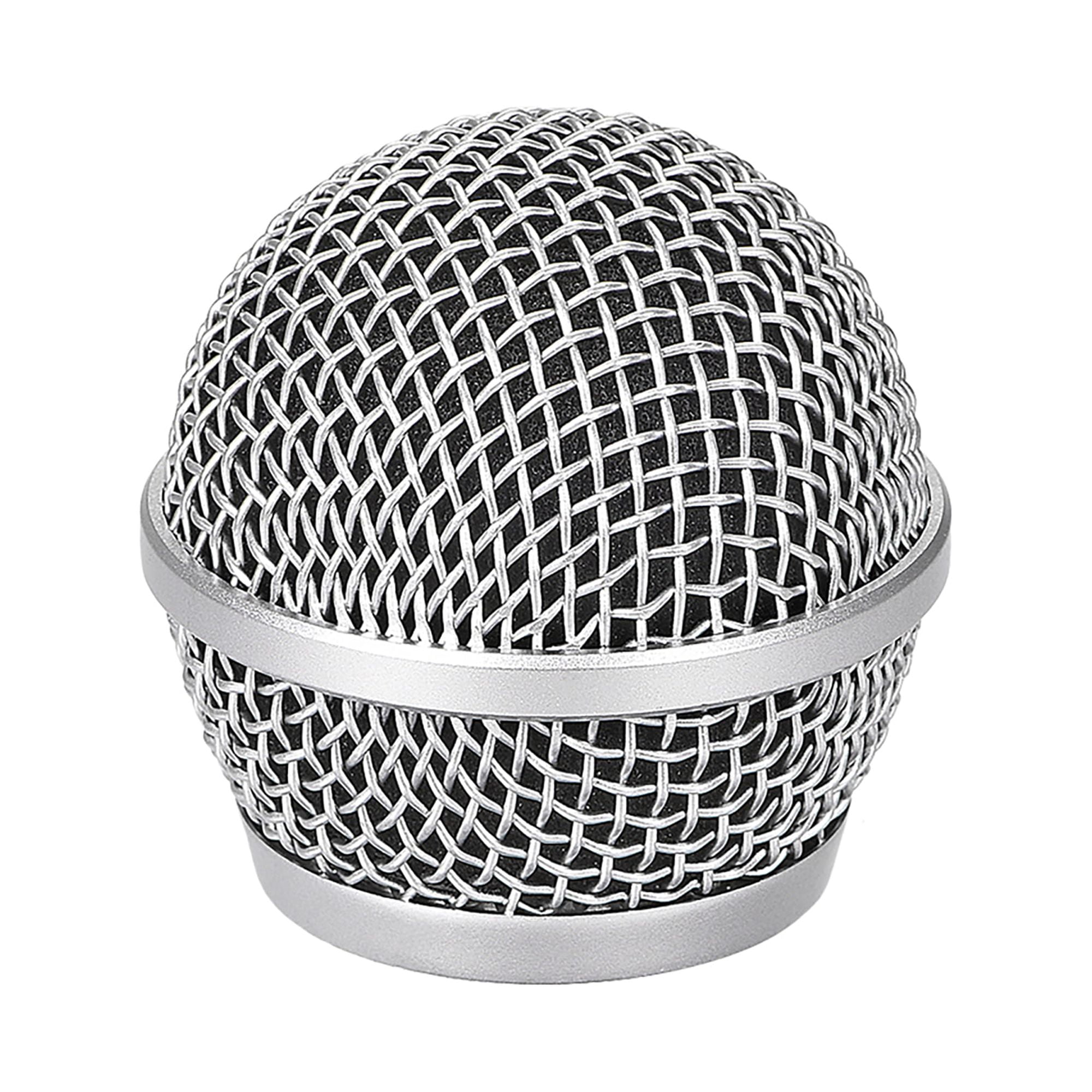 Microphone Ball Head Mesh Grill Metal Windscreen with Interior Foam