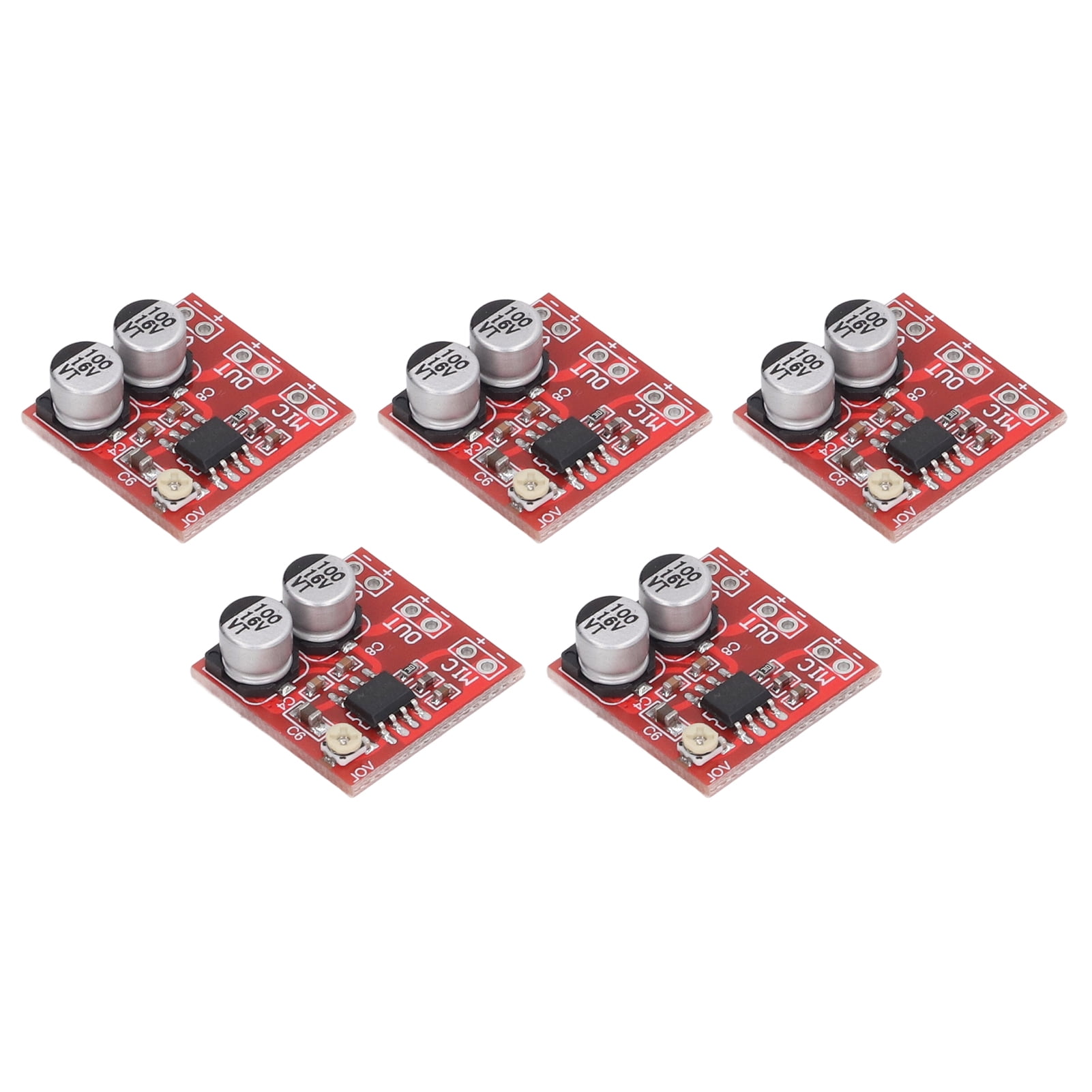 Microphone Board, DC4V12V GND Grounding Gain Electret Microphone