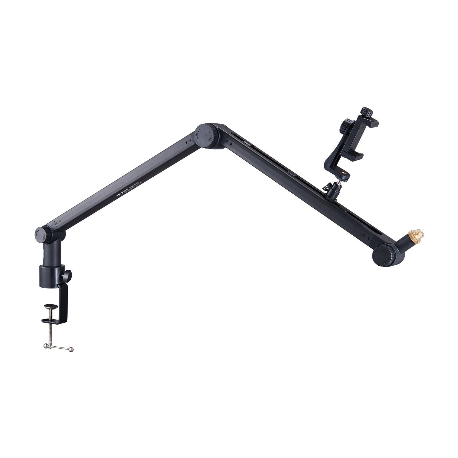 Microphone Boom Arm Desk Mount 360 Degree Rotatable Adjustable Mic Stand with 3/8 to 5/8 Inch Adapter Compatible with Blue Yeti HyperX Quadcast Blue Snowball Shure SM7B Audio Technica