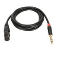 Microphone Cable 2m Long XLR Female to 1/4 Inch TRS Balanced Signal